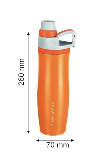 Signoraware Renew Stainless Steel Vacuum Flask Bottle, 500ml - Image 2